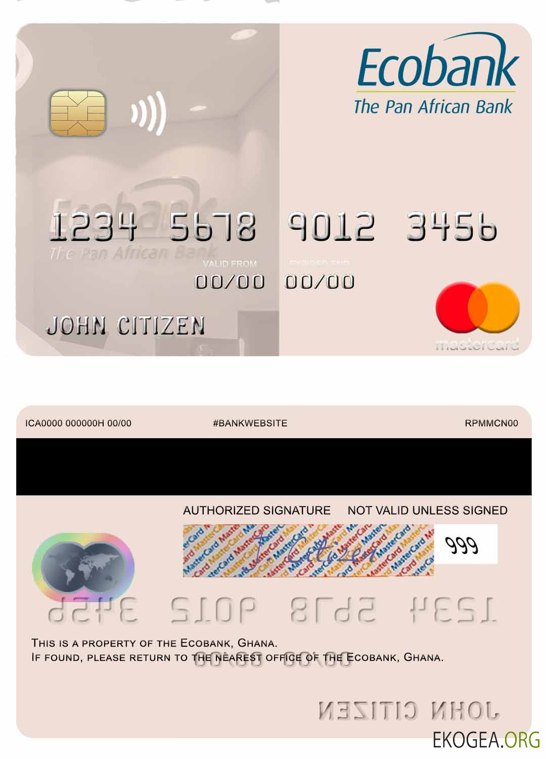 Carte Mastercard Ecobank Ghana Ghana